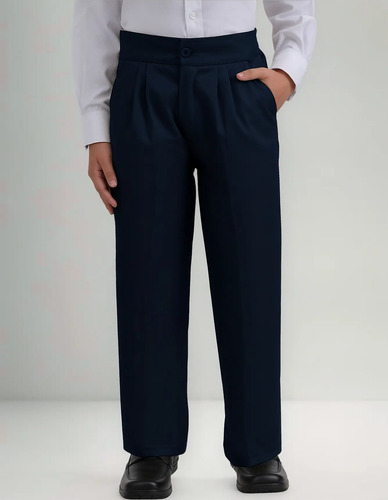 Pantalon Uni Escolar De Uniforme Con Resorte Boxer