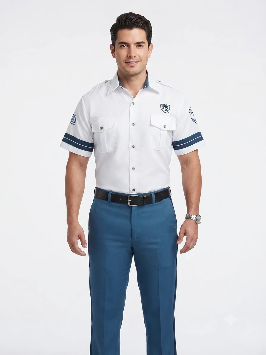 seguridad-camisa-blanca-manga-corta-pantalon-azul.webp