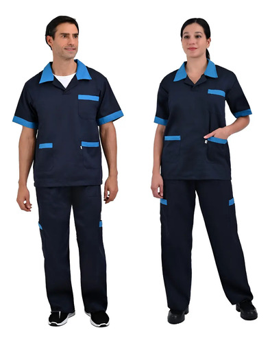 Uniforme Industrial Limpieza Filipina Y Pantalón Mod Basico