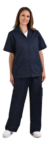 Uniforme Industrial De Limpieza Resistente Unisex Mod Liso